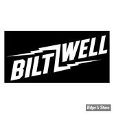 AUTOCOLLANT BILTWELL - BOLT STICKER WHITE 9"