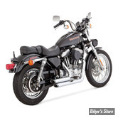 ECHAPPEMENT - THORCAT / VANCE & HINES - SPORTSTER 90/03 - ANARCHY 2-1/2" SHORT SHOTS - HOMOLOGUE ECE - CHROME