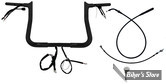 KIT DE MONTAGE EZ INSTALL GUIDON / CABLAGE - FAT BAGGERS INC - EZ Install Wired Handlebars 1-1/4″ Pointed Top - FLHX/SE 23UP  - HAUTEUR : 28.00 CM / 11" - NOIR BRILLANT - 949011-B