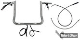 KIT DE MONTAGE EZ INSTALL GUIDON / CABLAGE - FAT BAGGERS INC - EZ Install Wired Handlebars 1-1/4″ Pointed Top - FLHX/SE 23UP  - HAUTEUR : 35.50 CM / 14" - CHROME - 949014