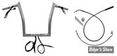 KIT DE MONTAGE EZ INSTALL GUIDON / CABLAGE - FAT BAGGERS INC - EZ Install Wired Handlebars 1-1/4″ Pointed Top - FLTRX/SE 23UP  - HAUTEUR : 35.50 CM / 14" - CHROME - 949914