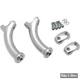 RISERS ET POTENCE PULLBACK - HAUTEUR 127MM - Risers Style Deuce - OEM 56033-00 - DRAG SPECIALTIES - Chrome