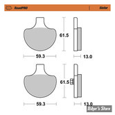 PLAQUETTES -  OEM 44063-83 - MOTO MASTER - ROADPRO BRAKE PADS - METAL FRITTE - 415001