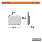 - PLAQUETTES ARRIERE - LIVEWIRE 18UP - OEM 41300230 - MOTO MASTER - ROADPRO BRAKE PADS - METAL FRITTE - 404802