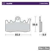 - PLAQUETTES AVANT - LIVEWIRE 18UP - OEM 41300227 - MOTO MASTER - ROADPRO BRAKE PADS - CARBON - 408006