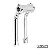 RISERS - BILTWELL - MURDOCK OS PULLBACK - POUR GUIDON DE 1"1/8 / 28.60mm - HAUTEUR :10" - CHROME