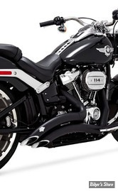 -  ECHAPPEMENT VANCE & HINES - BIG RADIUS 2 EN 2 PCX - SOFTAIL 18UP FATBOY / BREAKOUT - NOIR - 46375