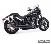 - ECHAPPEMENT - FREEDOM PERFORMANCE - SOFTAIL M8 - UPSWEPTS SHARKTAIL - NOIR / EMBOUTS CHROME - 