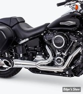 - ECHAPPEMENT FREEDOM PERFORMANCE - SHORTY 2 EN 1 - TURNOUT - SOFTAIL 86/17 - CHROME/NOIR SCUPLTE - 