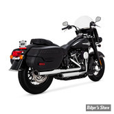 SILENCIEUX VANCE & HINES - TWIN SLASH 3" SLIP-ON - PCX - SOFTAIL MILWAUKEE EIGHT 18UP - CHROME - 16379