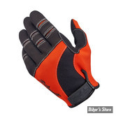 GANTS - BILTWELL -  MOTO GLOVES - ORANGE/NOIR - TAILLE : XS