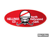ECUSSON/PATCH - V-TWIN - HELLING HOLLYWOOD - TAILLE : 3.7" X 1.5" ( 9.40 CM X 3.80 CM ) - LA PAIRE