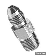 RACCORD DE CONNECTION : AN3 MALE / 1/8"-27 NPT MALE - DROIT - CHROME - GOODRIDGE - AN816-03CH