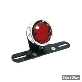 FEU ARRIERE CHOPPER / HOT ROD - EASYRIDERS - Drilled - Aluminium - Led cabochon rouge - 5348-R