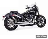 - ECHAPPEMENT - FREEDOM PERFORMANCE - SOFTAIL M8 - UPSWEPTS SHARKTAIL - CHROME / EMBOUTS NOIR  - 