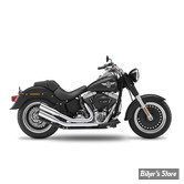 ECHAPPEMENT COMPLET KESSTECH - SOFTAIL 103CI 12/16 - 2IN2 3" - 30° - ESM3 - FINITION : INOX / EMBOUT : Straightcut Short NOIR - 120-5106-737 - ECE