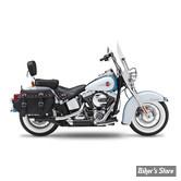 SILENCIEUX KESSTECH - SOFTAIL 96CI FLSTC 07/11 - 2IN2 3" LOW SLIP-ONS ESM2 - FINITION : NOIR / EMBOUT : Big Slash Down chromé - 072-2112-799D