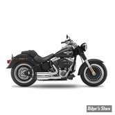 ECHAPPEMENT COMPLET KESSTECH - SOFTAIL 103CI 12/16 - 2IN2 3" - SHOTGUN LOW - ESM3 - FINITION : INOX / EMBOUT : RIFFLE NOIR - 120-5109-734 - ECE