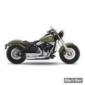 ECHAPPEMENT COMPLET KESSTECH - SOFTAIL 103CI 12/16 - 2IN2 3" - SHOTGUN LOW - ESM3 - FINITION : CHROME / EMBOUT : RIFFLE NOIR - 120-5109-744 - ECE