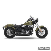 ECHAPPEMENT COMPLET KESSTECH - SOFTAIL 103CI 12/16 - 2IN2 3" - SHOTGUN LOW STAGGERED - ESM3 - FINITION : NOIR / EMBOUT : BIG SLASH CHROME - 126-5109-799 - ECE
