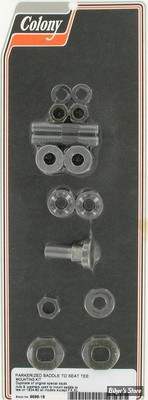 ECLATE T - PIÈCE N° 04 / 09 / 10 - KIT DE MONTAGE DE SELLE - OEM 52098-34 / 52096-34 / 7789 / 52103-31 / 775 - PARKERIZED - 9696-18 - LE KIT