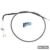 CABLE DE TIRAGE POUR BIGTWIN & SPORTSTER 96UP - LONGUEUR : 93.50CM - OEM 00000-00  - MAGNUM - KARBONFIBR 