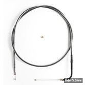 CABLE DE RETOUR POUR BIGTWIN & SPORTSTER 96UP - LONGUEUR : 93.50CM - OEM 00000-00  - MAGNUM - KARBONFIBR - 