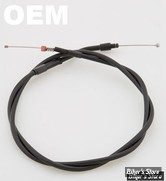 CABLE DE RETOUR POUR BIGTWIN & SPORTSTER 96UP - LONGUEUR : 88.90 CM - OEM 56305-96 - BARNETT - 35" + 0 - STEALTH - 131-30-40003