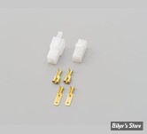PRISE TYPE 250 connector kit - Reverse lock - 2 BROCHES 