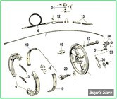 ECLATE H - PIECE N° 00 - ECLATE DES PIECES DE TAMBOUR AVANT - SPORTSTER 52/72