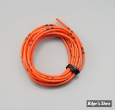 FIL ELECTRIQUE 0.75MM /  COULEUR : ORANGE - LES 2 METRES