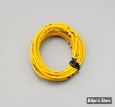 FIL ELECTRIQUE 0.75MM /  COULEUR : JAUNE - LES 2 METRES