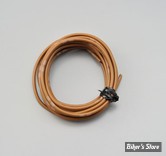 FIL ELECTRIQUE 0.75MM /  COULEUR : MARRON  - LES 2 METRES