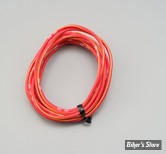 FIL ELECTRIQUE 0.75MM /  COULEUR : ROUGE / JAUNE  - LES 2 METRES