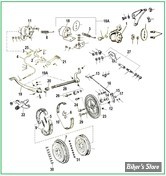 ECLATE H - PIECE N° 00 - ECLATE DES PIECES DE TAMBOUR ARRIERE - SPORTSTER 52/78