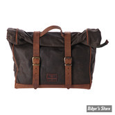 SACOCHE LONGRIDE - CLICK-ON OLD CHOPPER SADDLEBAG WAXED COTTON - 18 LITRES - KHAKI