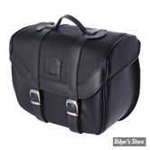 SACOCHE LONGRIDE - CLICK-ON RETRO / HERITAGE SADDLEBAG WAXED COTTON - 14 LITRES - NOIR