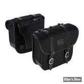 - SACOCHES CAVALIERES - LONGRIDE - THROW OVER SADDLEBAGS WAXED COTTON - NOIR