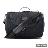 SAC - LONGRIDE - ROLLER BAG - ROLL BAG WAXED COTTON NARROW - 23 litres - NOIR WAX