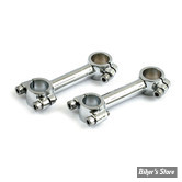 Risers Dog Bone - EARLY STYLE - HAUTEUR : 4" - CHROME