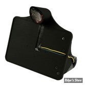PLAQUE LATERALE - 200 X 200 - SOFTAIL 1984/2007 - CPV - AVEC FEU SHARKNOSE LED - NOIR - 0267B