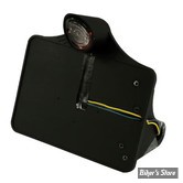 PLAQUE LATERALE - 143 X 210 - SPORTSTER 57UP - CPV - AVEC FEU SHARKNOSE LED - NOIR - 0047B