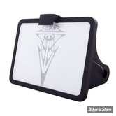 PLAQUE LATERALE - 143 X 210 - SOFTAIL 1984/2007 - CPV - SLIDE-IN LICENSE PLATE - AVEC FEU LARGELIGHT LED - NOIR
