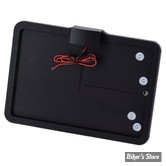 PLAQUE LATERALE - 143 X 210 - SOFTAIL 2008/2017 - CPV - SLIDE-IN LICENSE PLATE - AVEC FEU LARGELIGHT LED - NOIR - 0512B