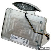 PLAQUE LATERALE - 200 X 200 - SOFTAIL 2008/2017 - CPV - AVEC FEU MINI LED - POLI - 0305