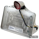 PLAQUE LATERALE - 143 X 210 - SOFTAIL 2008/2017 - CPV - AVEC FEU SHARKNOSE LED - POLI - 0308