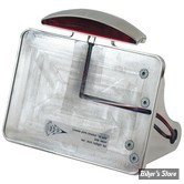 PLAQUE LATERALE - 200 X 200 - SOFTAIL 1984/2007 - CPV -  AVEC FEU ARCH LED - POLI - 0265