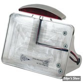 PLAQUE LATERALE - 143 X 210 - SOFTAIL 2008/2017 - CPV - AVEC FEU ARCH LED - POLI - 0314