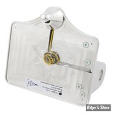PLAQUE LATERALE - 143 X 210 - SOFTAIL 2008/2017 - CPV - AVEC FEU NIPPLE LED - POLI - 0299