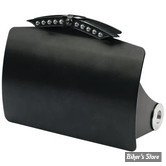 PLAQUE LATERALE - 143 X 210 - SOFTAIL 1984/2007 - CPV - CURVED AVEC FEU X-WING LED - NOIR - 0417B
